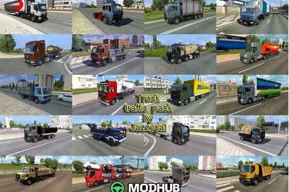 Пак вантажного трафіку Jazzycat v9.1.20 для ETS2 — 2