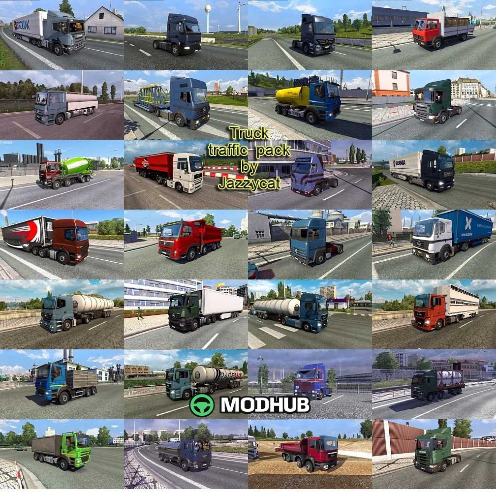 Пак вантажного трафіку Jazzycat v9.1.20 для ETS2