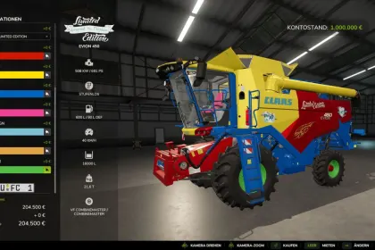 Лімітований Пак Claas Evion 450 Limited Edition — Прокачаний Комбайн і Обладнання для FS25 — 2