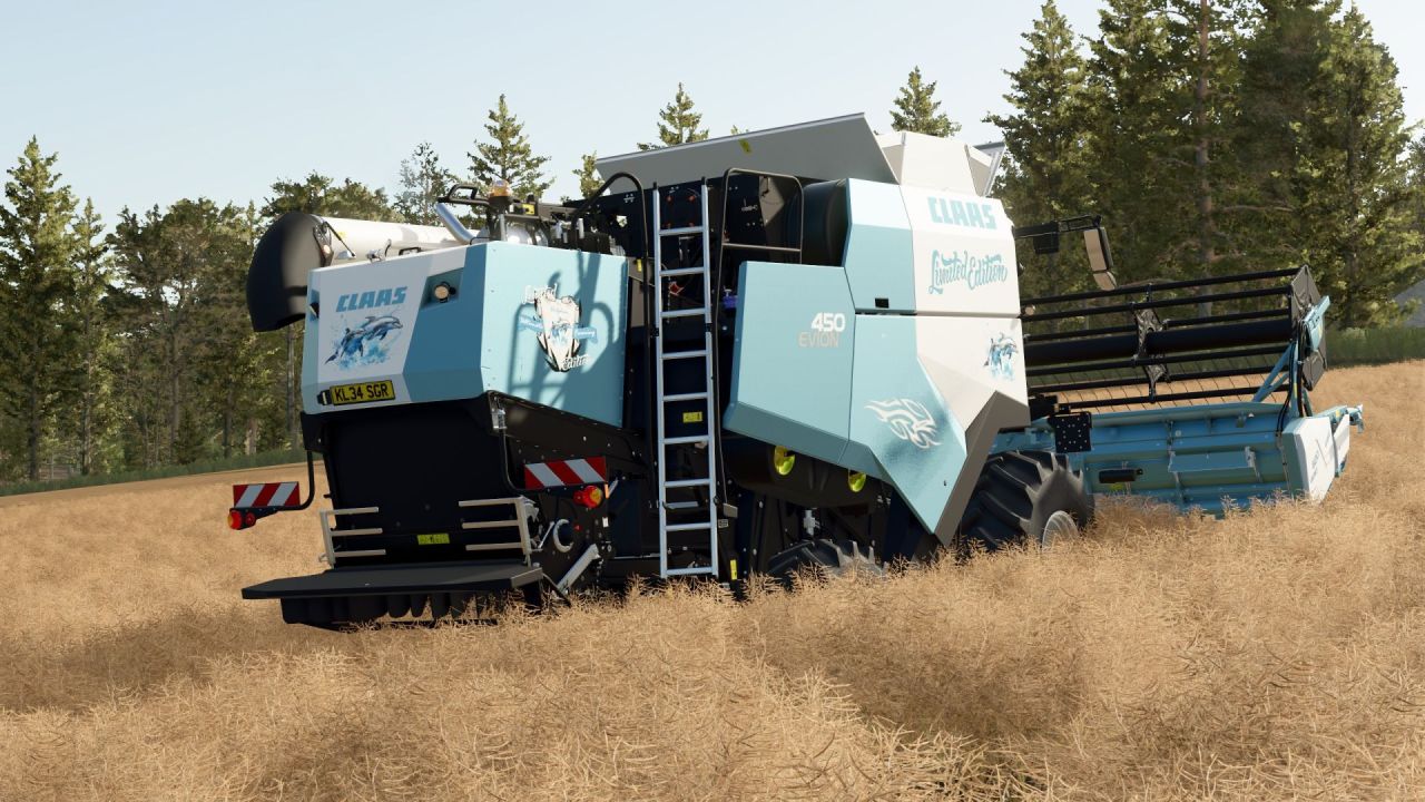 Лімітований Пак Claas Evion 450 Limited Edition — Прокачаний Комбайн і Обладнання для FS25