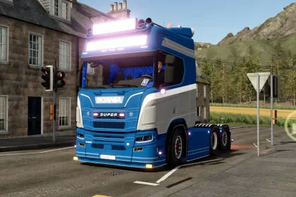 Стильна та Потужна Вантажівка Scania Truckstyling 580 к.с. для Farming Simulator 25 — 1