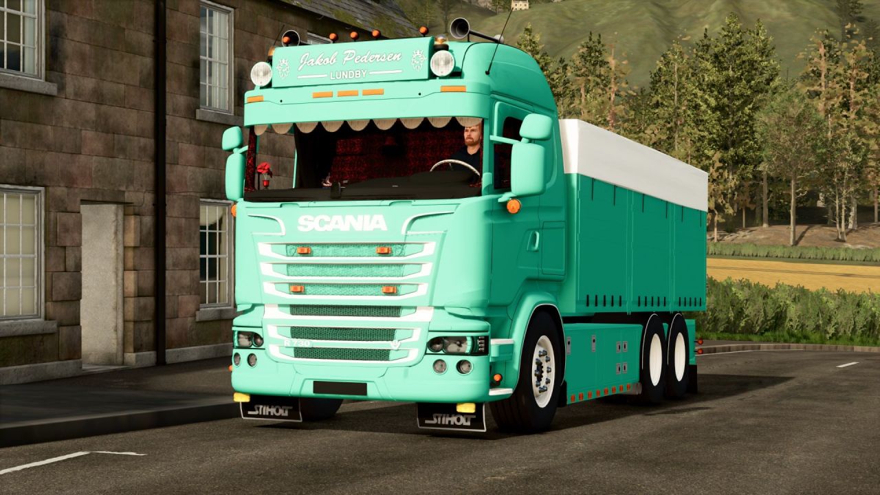 Potężna Ciężarówka Scania R730 Jakob do Szybkiego Transportu Plonów w FS25
