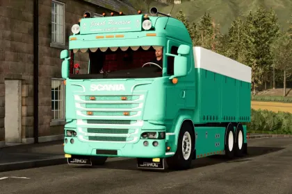 Powerful Truck Scania R730 Jakob for Fast Crop Transport in FS25 — 1