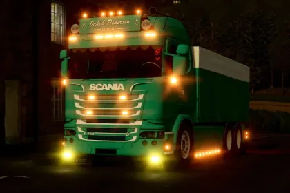 Powerful Truck Scania R730 Jakob for Fast Crop Transport in FS25 — 3