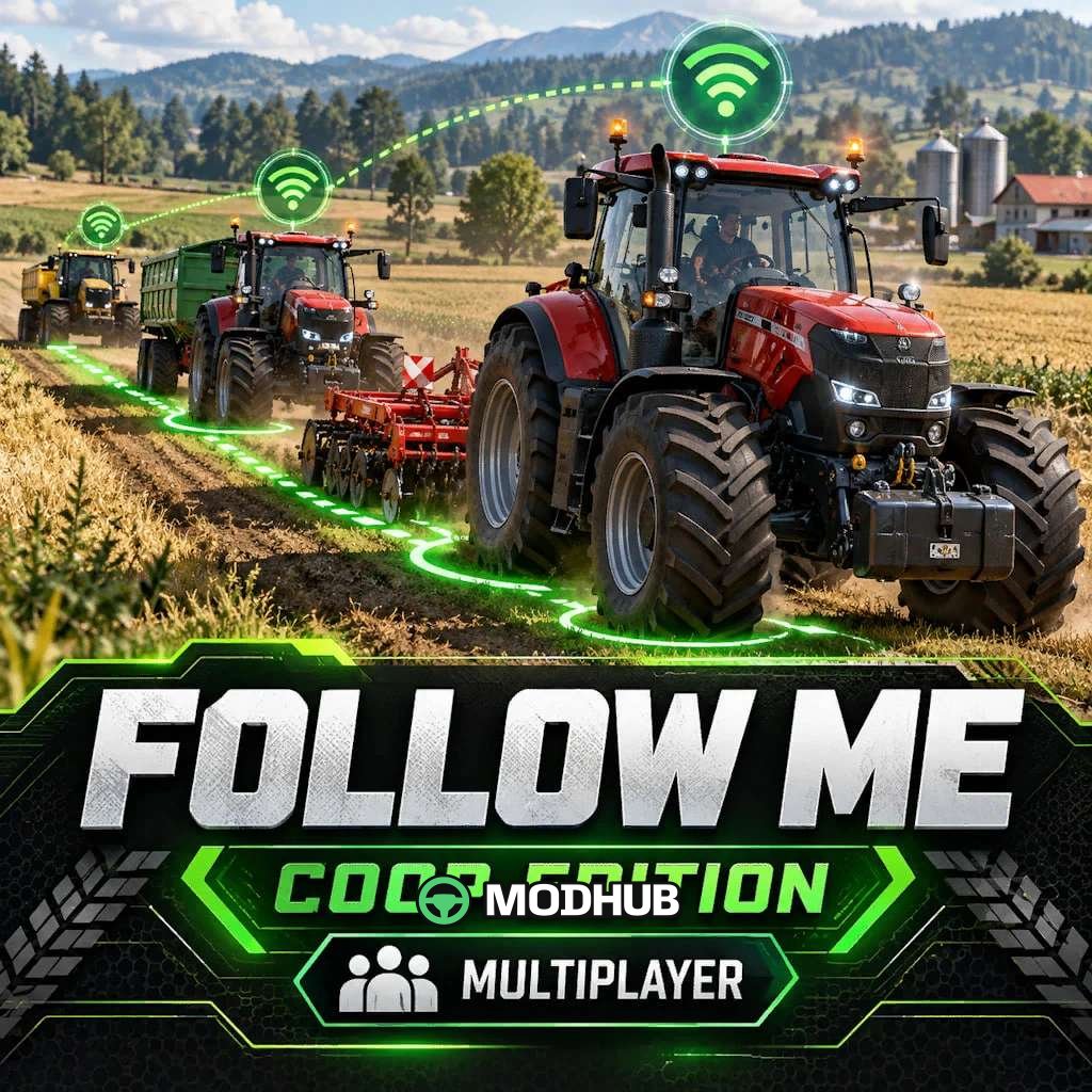 Скрипт Follow Me (Coop Edition) v1.0 для FS25