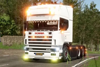 Leistungsstarker Lkw Scania 164G V8 580 PS für Farming Simulator 25 — 1