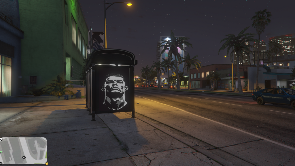Messi & Ronaldo Bus Stop Posters for GTA 5 — 2