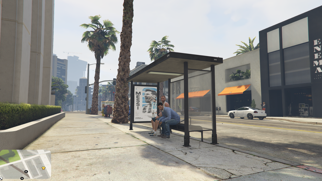 Messi & Ronaldo Bus Stop Posters for GTA 5 — 4