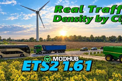 Mod Real Traffic Density v1.61 for ETS2