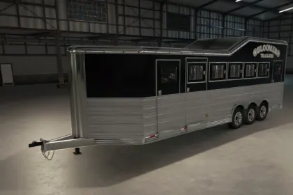 Bloomer 5 Horse Bumper Pull Trailer for Farming Simulator 25