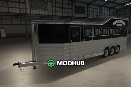 Bloomer 5 Horse Bumper Pull Trailer V2.1 for FS25