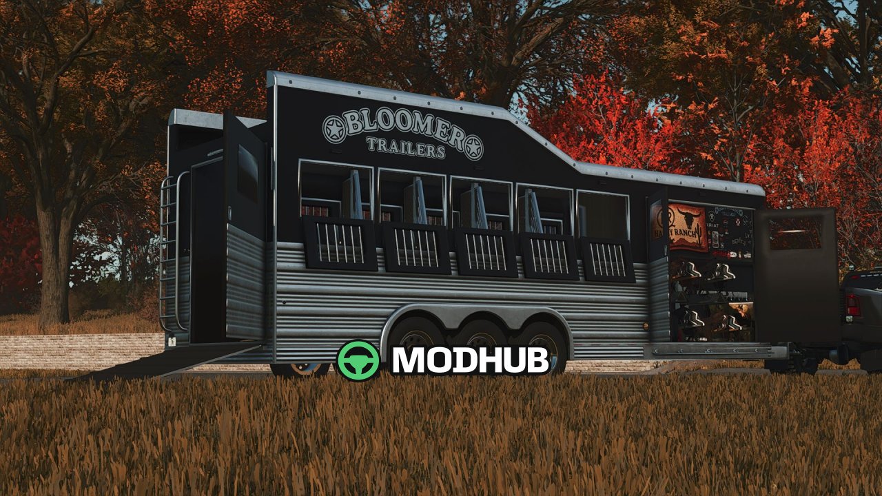 Przyczepa Bloomer 5 Horse Bumper Pull V2.1 dla FS25
