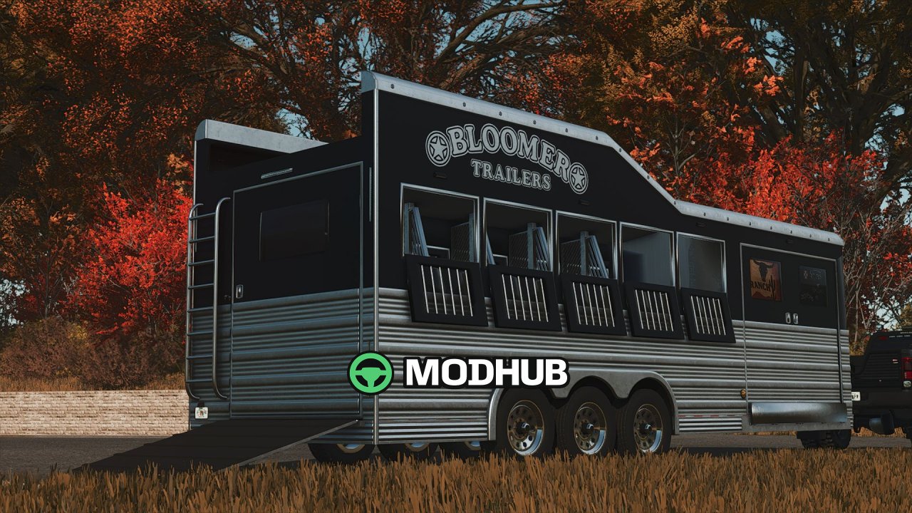 Przyczepa Bloomer 5 Horse Bumper Pull V2.1 dla FS25