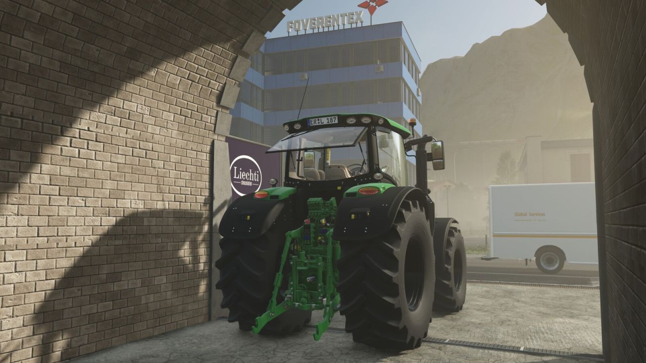 Leistungsstarker Traktor John Deere 6R Series — 300 PS und 50 km/h für Farming Simulator 25