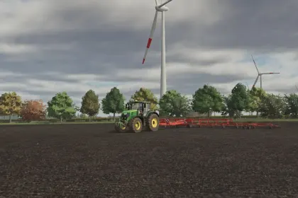 Leistungsstarker Traktor John Deere 6R Series — 300 PS und 50 km/h für Farming Simulator 25 — 5