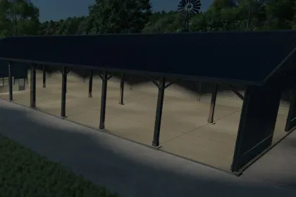 Дерев'яний ангар з майстернею для Farming Simulator 25 — 2
