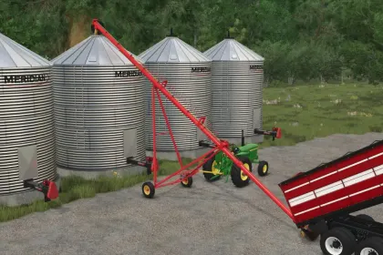 Legendarny Vintage Auger Pack — Klasyczne Przenośniki Śrubowe TD8-54 i John Deere 398 dla FS25