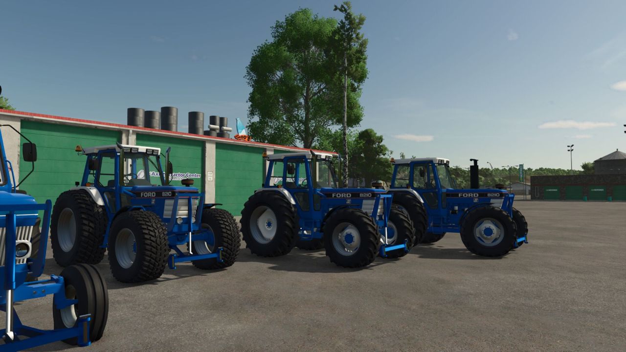 Трактор Ford 8000 з переднім відвалом для Farming Simulator 25