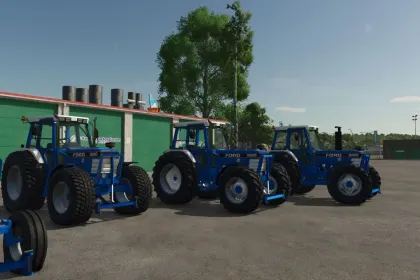 Трактор Ford 8000 з переднім відвалом для Farming Simulator 25 — 2
