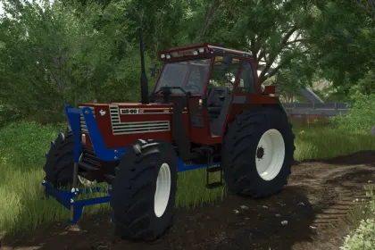 Трактор Fiatagri 140-90 з переднім відвалом для Farming Simulator 25 — 2