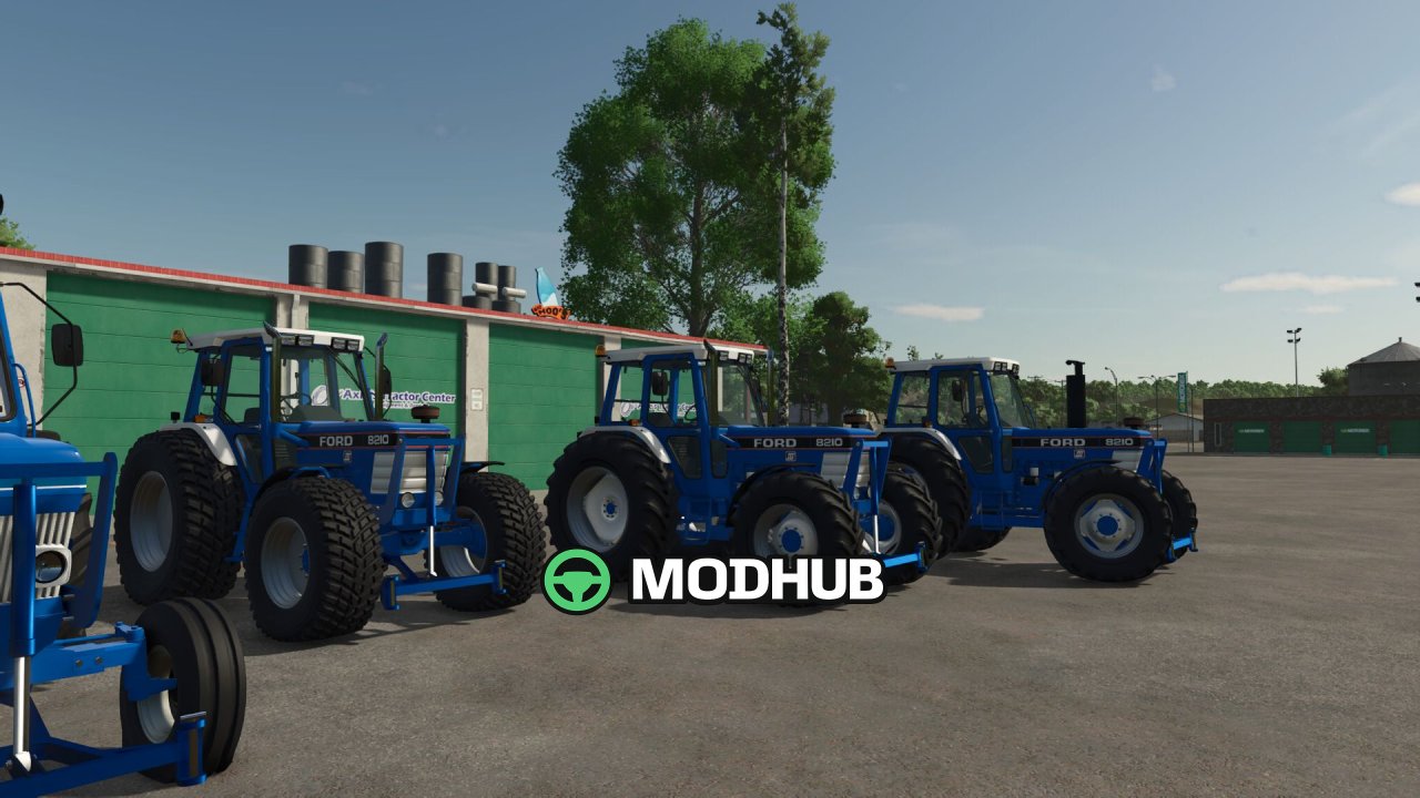 Трактор Ford 8000 з переднім відвалом для FS25