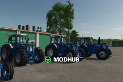 Трактор Ford 8000 з переднім відвалом для FS25 — 2