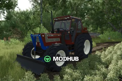 Трактор Fiatagri 140-90 з переднім відвалом для FS25