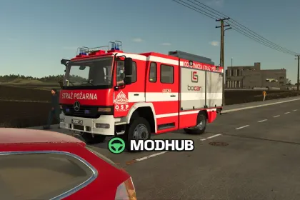 Пожежна машина Mercedes Benz Metz FGL LF16 (FW Polen) для FS25