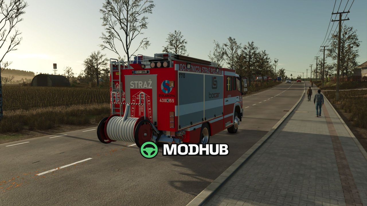 Пожежна машина Mercedes Benz Metz FGL LF16 (FW Polen) для FS25