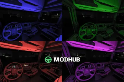 Innenraumbeleuchtung Mod für alle LKW v1.0 für ETS2