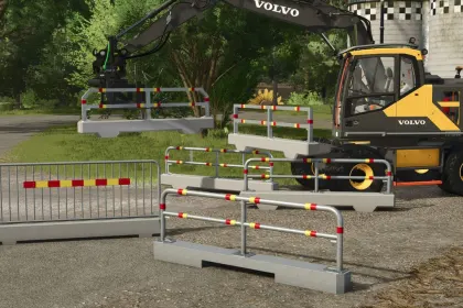 Ефективний Набір Бар’єрів Lizard Safe Barrier для Безпечних Будмайданчиків у FS25 — 1