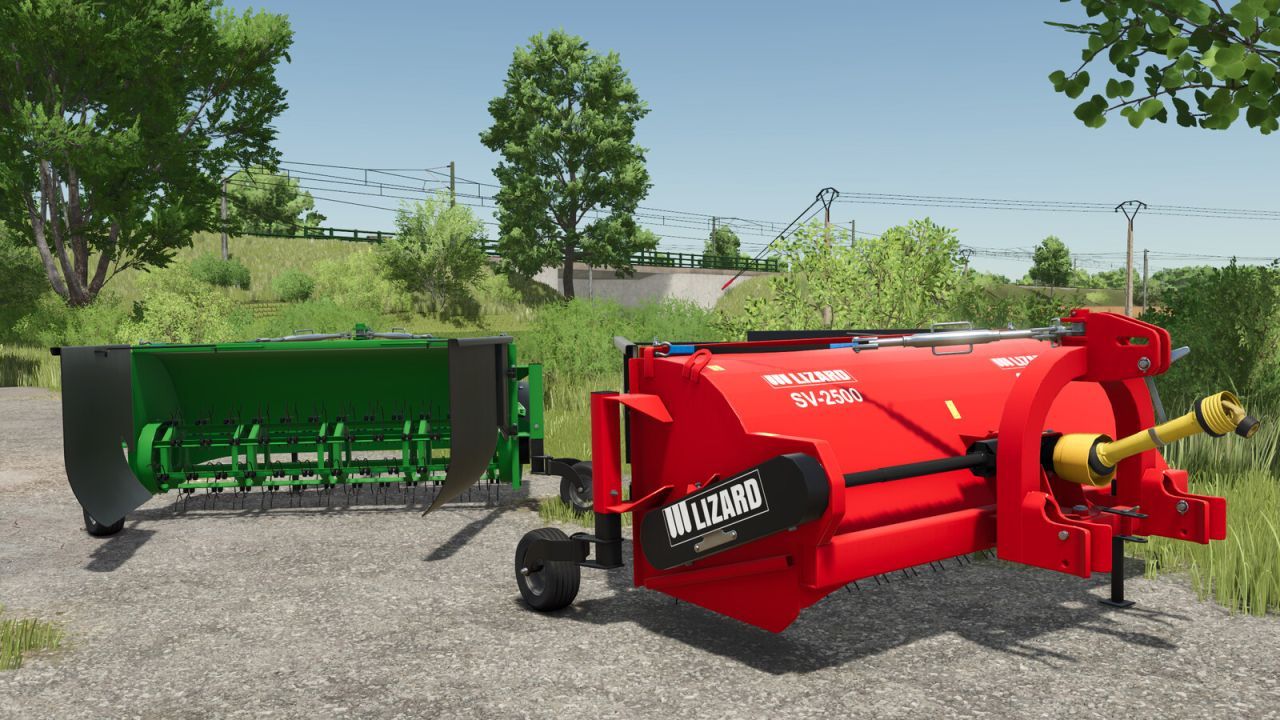 Effektiver Schwadformer LIZARD SV2500 für saubere und gerade Schwaden in FS25