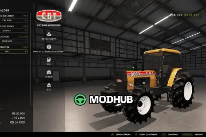 Трактор CBT 8060 Rice Maker V2.0 для FS25