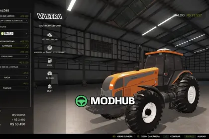 Трактор Valtra BH 180 205i V2.0 для FS25