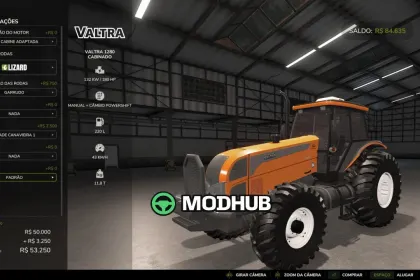 Трактор Valtra 1280 2010 V4.0 для FS25