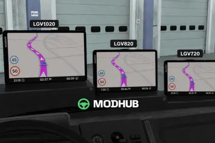 GPS-Navigation Garmin dēzl by Hartline v3.1 für ETS2 — 3