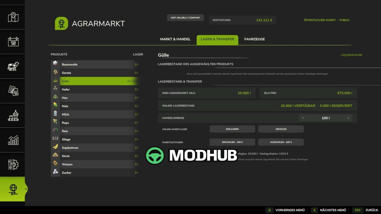 Скрипт AgrarMarkt v0.25.23 для FS25