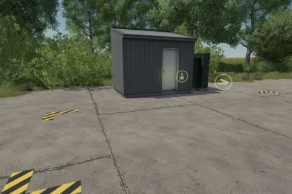 Kompakte Lagerhalle Small Farm Warehouse zur Lagerung von Ernte in FS25 — 1