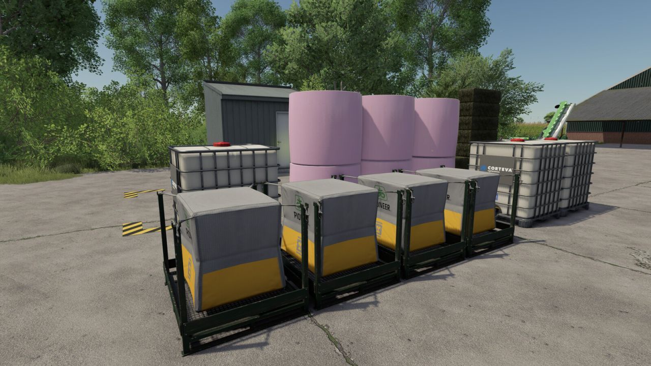 Компактний Склад Small Farm Warehouse для Зберігання Врожаю у FS25 - Скріншоти