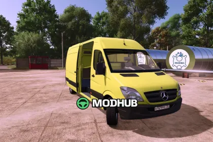 Мікроавтобус Mercedes-Benz Sprinter (RU версія) для FS25