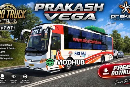 Автобус Prakash Vega Sleeper V5.0 для ETS2 — 3