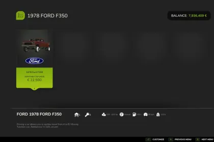 Автомобіль Ford F250 1978 savageAF для Farming Simulator 25 — 6