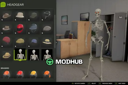 Skin Skeleton Player V1.0 for FS25 — 2