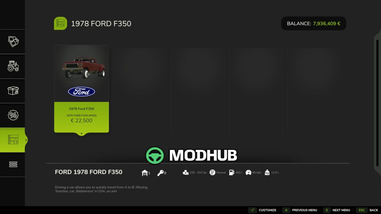 Автомобіль Ford F250 1978 savageAF V1.0 для FS25