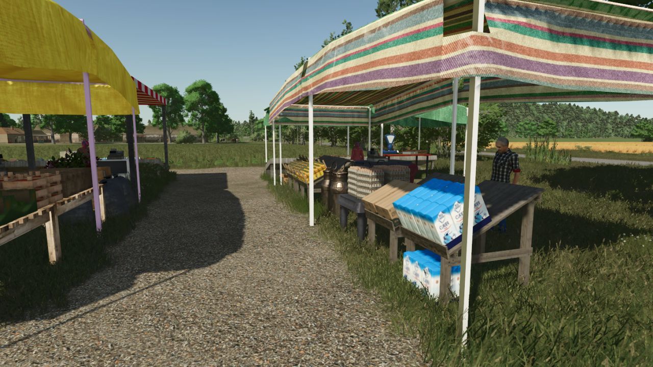 Placeable Market 2 for Farming Simulator 25