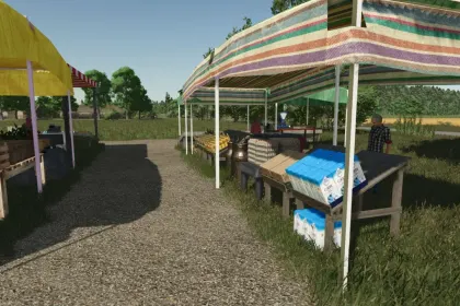 Placeable Market 2 for Farming Simulator 25 — 3