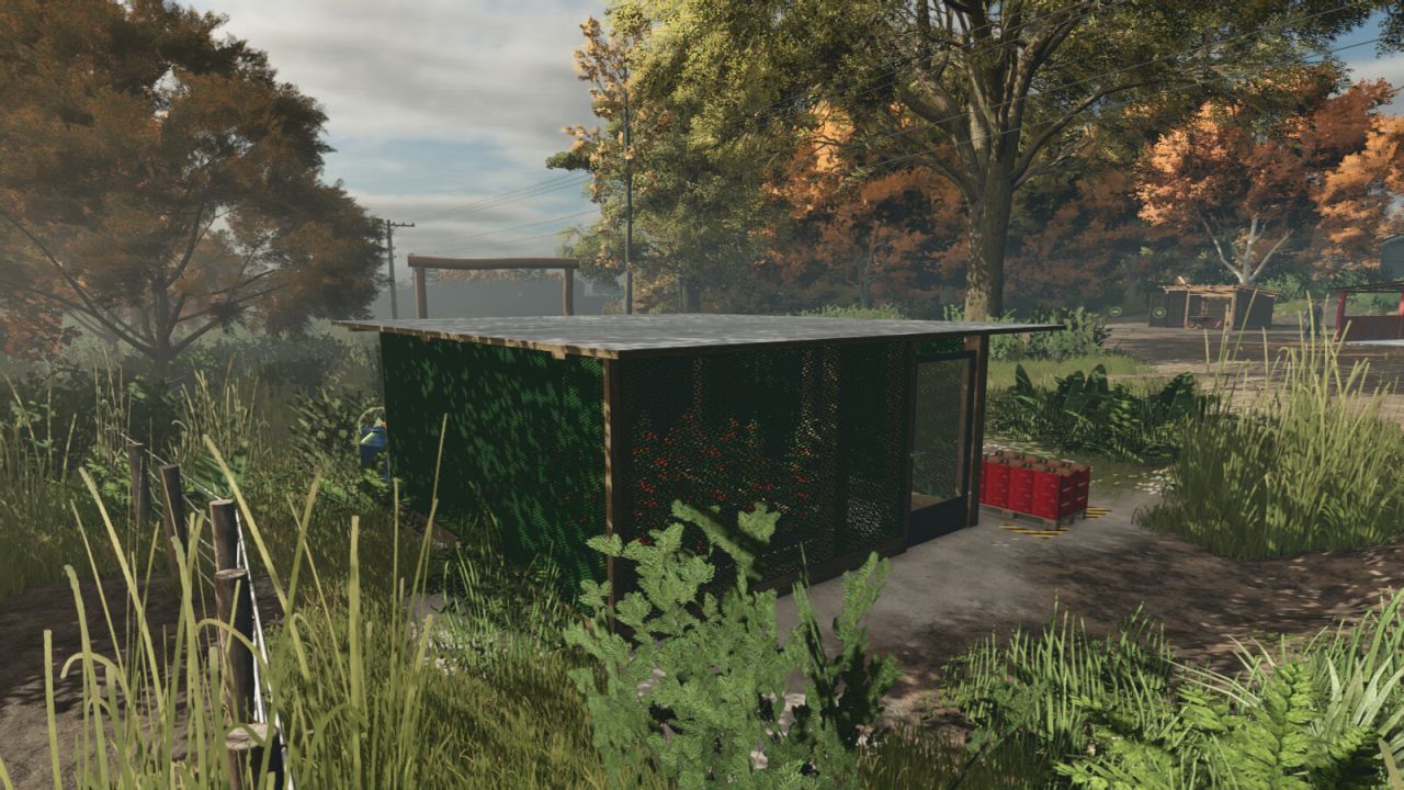 Реалістична Теплиця Small Greenhouse BR для Сімейного Фермерства у FS25 - Скріншоти