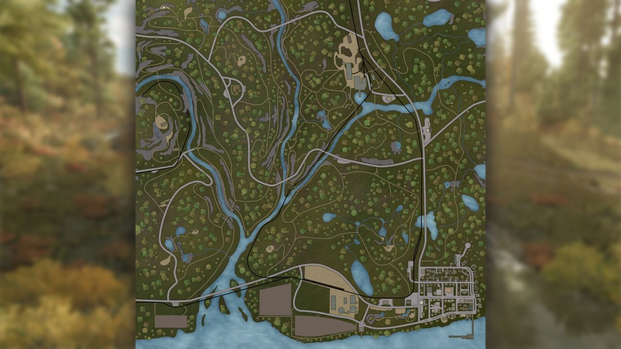 Карта Silverrun Forest для Farming Simulator 25