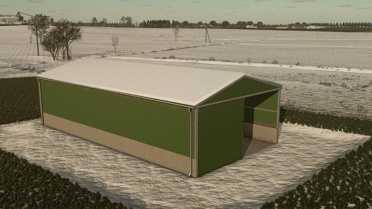 Neuer Metal Garage Metal Garage 10x20m für Farming Simulator 25 — Stilvolle Lagerung von Technik