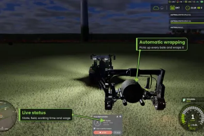 Автоматичний обмотувач тюків Auto Bale Wrapper для Farming Simulator 25